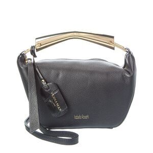 Persaman New York Valerie16 Leather Shoulder Bag, Black